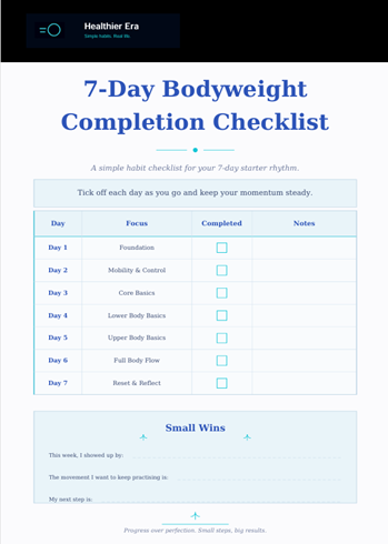 Completion Checklist preview page
